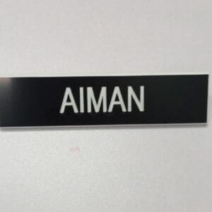 NAME TAG B+W
